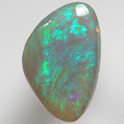 SOLID SEMI BLACK OPAL Sparkles of green over blue